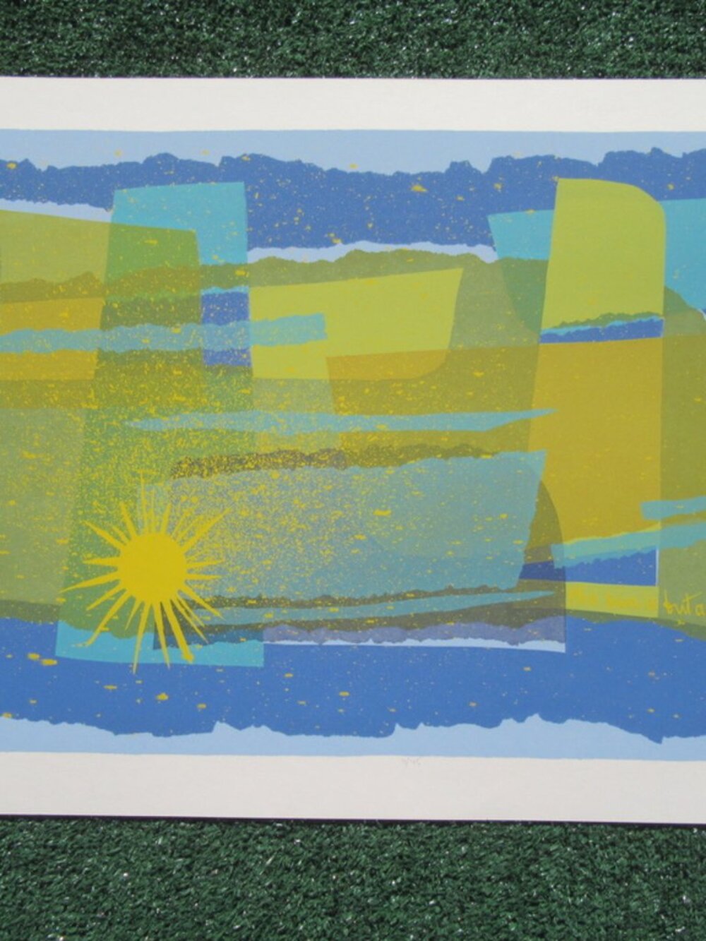 Veva Porter Homage To Thoreau 24" x 16" Serigraph Signed Numbered Print